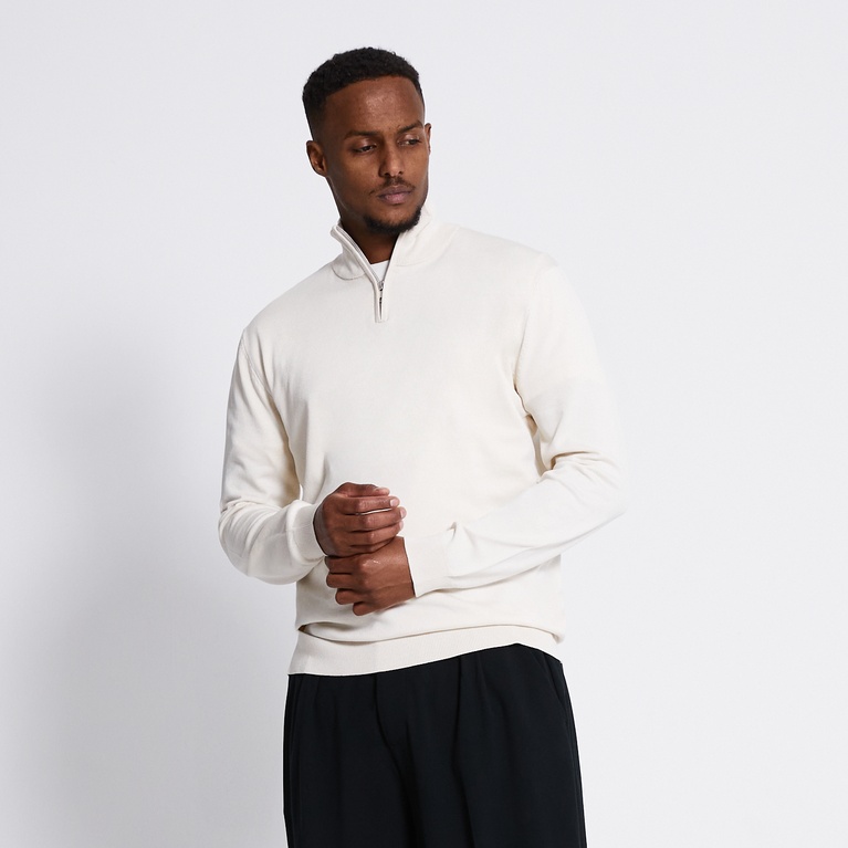 Half-zip knit sweater "Thin"
